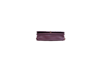 CHANEL PEARL CRUSH WALLET ON CHAIN LEATHER LAMBSKIN DARK RED WINE/ GOLD HDWR