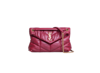 YSL LOULOU PUFFER SMALL DARK RUBY