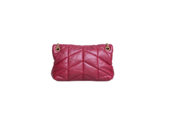 YSL LOULOU PUFFER SMALL DARK RUBY