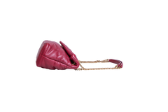 YSL LOULOU PUFFER SMALL DARK RUBY