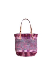 VALENTINO VLOGO SIGNATURE LARGE STRAW TOTE BAG MULTICOLOR