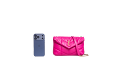 YSL LOULOU PUFFER TOY LAMBSKIN PINK