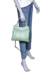 GUCCI PETITE GG SMALL SENNA CALFSKIN GREEN SOIL GRASS