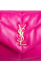 YSL LOULOU PUFFER TOY LAMBSKIN PINK