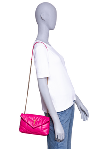 YSL LOULOU PUFFER TOY LAMBSKIN PINK