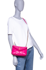 YSL LOULOU PUFFER TOY LAMBSKIN PINK