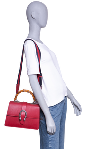 GUCCI DIONYSUS BAMBOO MEDIUM LEATHER RED
