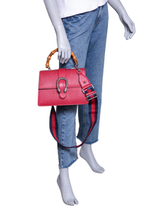GUCCI DIONYSUS BAMBOO MEDIUM LEATHER RED