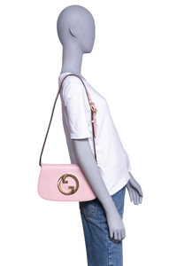 GUCCI BLONDIE MEDIUM SHOULDER BAG LEATHER LIGHT PINK