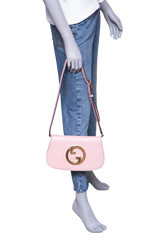 GUCCI BLONDIE MEDIUM SHOULDER BAG LEATHER LIGHT PINK
