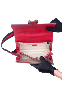 GUCCI DIONYSUS BAMBOO MEDIUM LEATHER RED