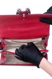 GUCCI DIONYSUS BAMBOO MEDIUM LEATHER RED