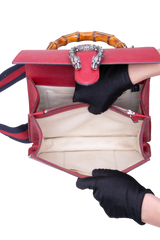 GUCCI DIONYSUS BAMBOO MEDIUM LEATHER RED