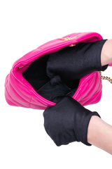 YSL LOULOU PUFFER TOY LAMBSKIN PINK