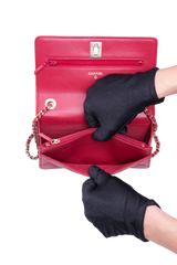 CHANEL WOC TRENDY CC CALFSKIN RED