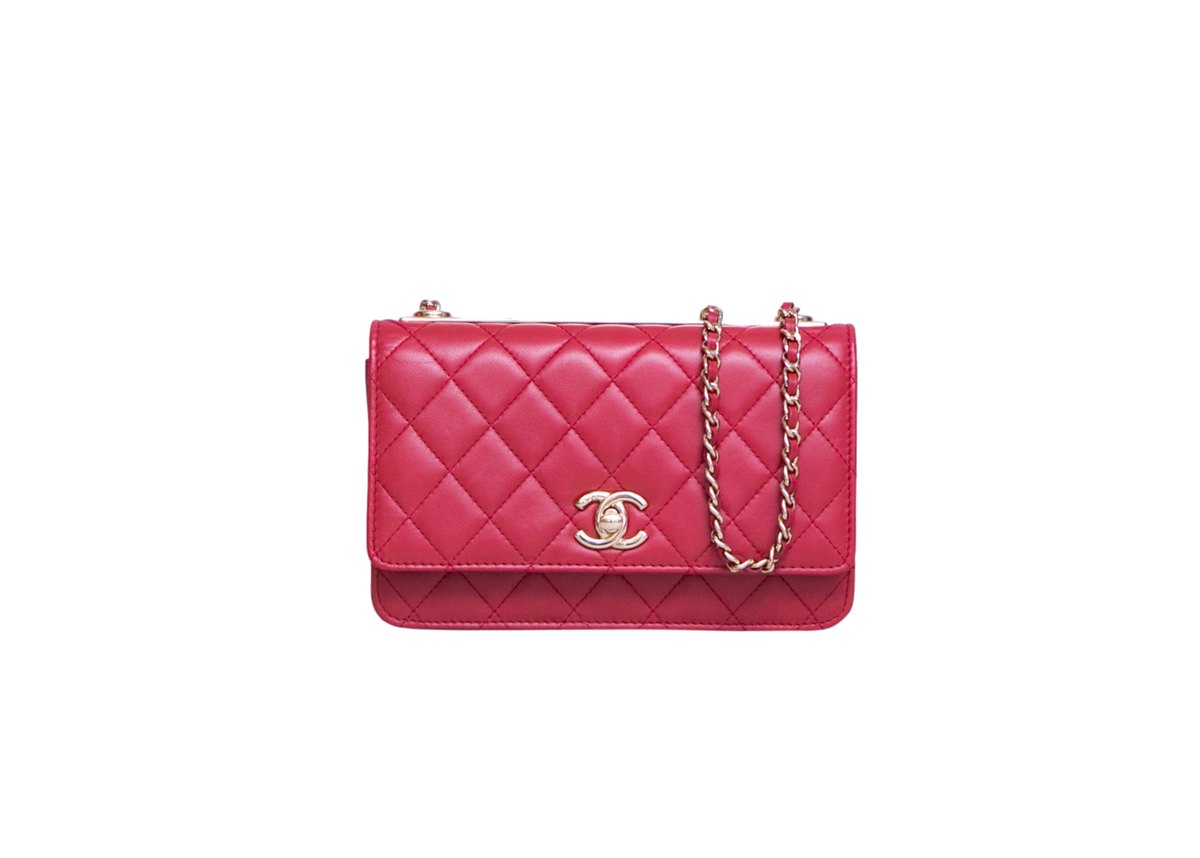 CHANEL WOC TRENDY CC CALFSKIN RED