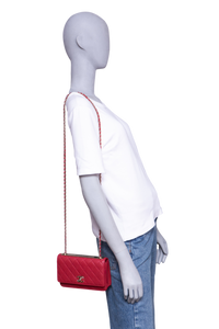 CHANEL WOC TRENDY CC CALFSKIN RED