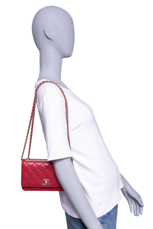CHANEL WOC TRENDY CC CALFSKIN RED