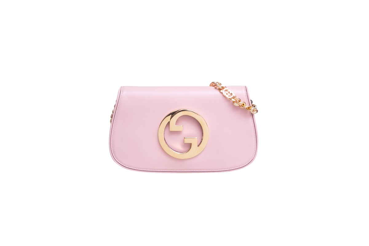 GUCCI BLONDIE MEDIUM SHOULDER BAG LEATHER LIGHT PINK