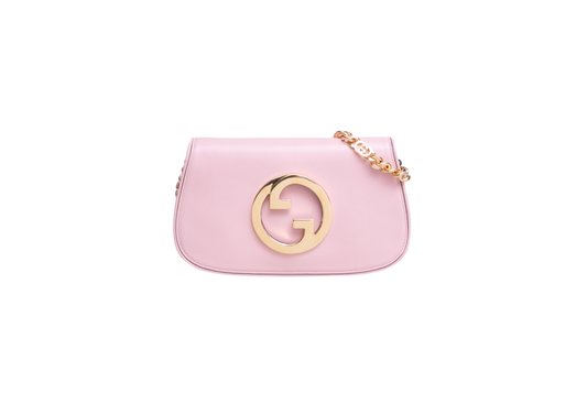 GUCCI BLONDIE MEDIUM SHOULDER BAG LEATHER LIGHT PINK