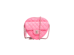 CHANEL CC COEUR LAMBSKIN QUILTED LIGHT PINK-CHAMPAGNE HDWR
