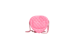 CHANEL CC COEUR LAMBSKIN QUILTED LIGHT PINK-CHAMPAGNE HDWR