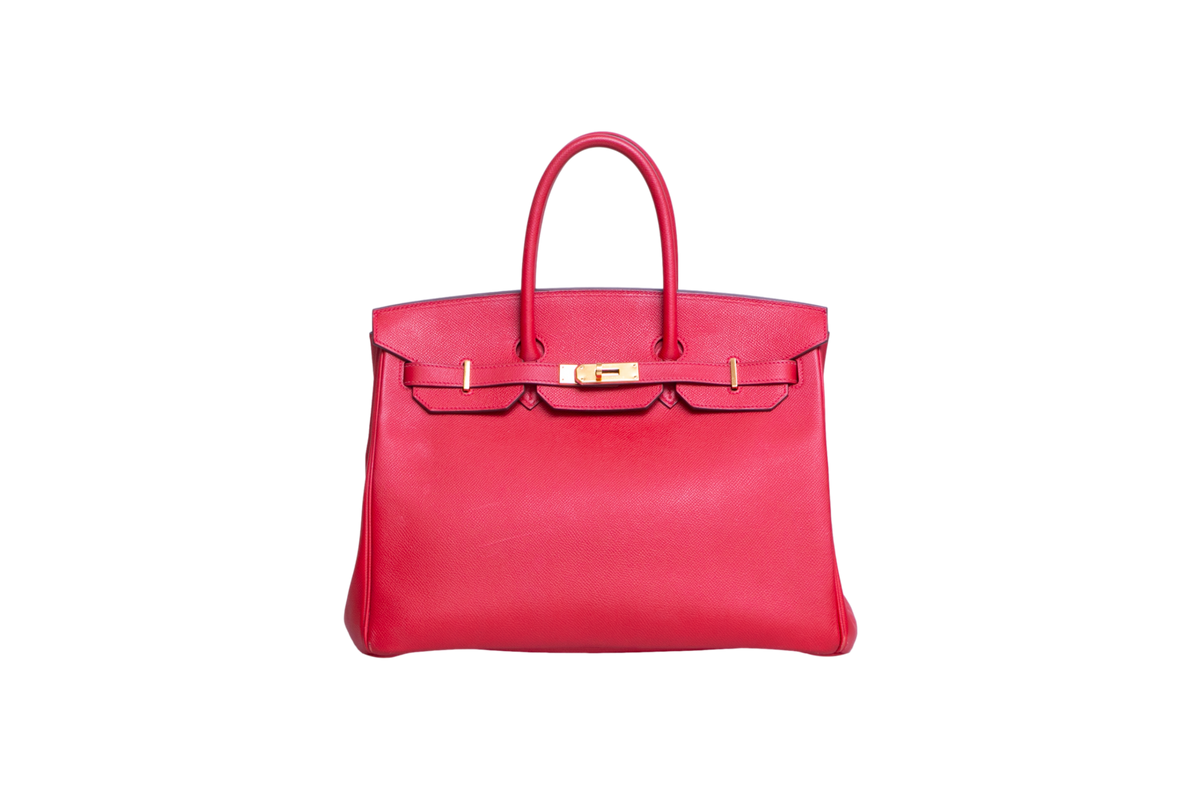HERMÈS BIRKIN 35 EPSOM ROUGE IMPERIAL GOLD HDWR