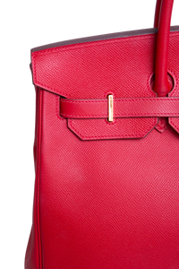 HERMÈS BIRKIN 35 EPSOM ROUGE IMPERIAL GOLD HDWR