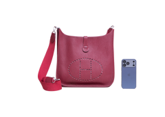 HERMÈS EVELYNE 33 TAURILLON CLEMENCE ROUGE
