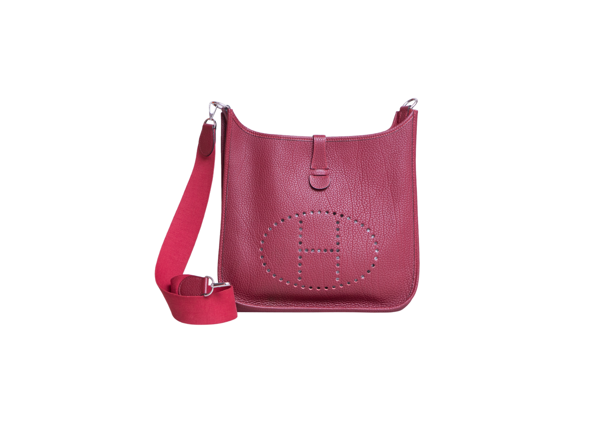 HERMÈS EVELYNE 33 TAURILLON CLEMENCE ROUGE