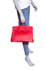 HERMÈS BIRKIN 35 EPSOM ROUGE IMPERIAL GOLD HDWR