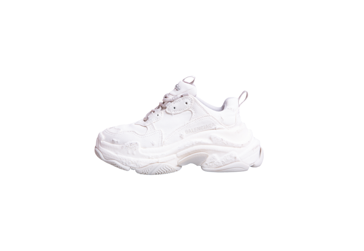 BALENCIAGA SNEAKER TRIPLE S BANANATEX CANVAS BEIGE - 34 BR