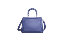 DIOR BE DIOR FLAP BAG GRAINED LEATHER NAVY