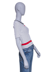 CHANEL 24P STRIPED SHIRT SHORT SLEEVE