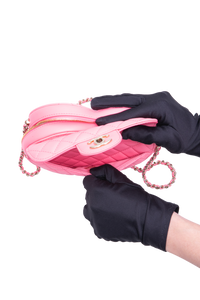 CHANEL CC COEUR LAMBSKIN QUILTED LIGHT PINK-CHAMPAGNE HDWR