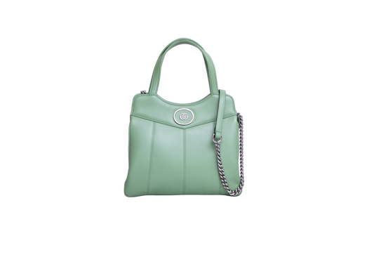 GUCCI PETITE GG SMALL SENNA CALFSKIN GREEN SOIL GRASS