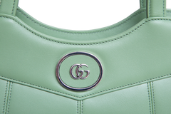 GUCCI PETITE GG SMALL SENNA CALFSKIN GREEN SOIL GRASS
