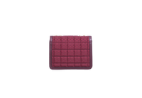 GUCCI DECO SMALL CANVAS/LEATHER INTERLOCKING G BURGUNDY