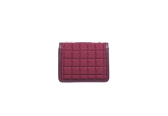 GUCCI DECO SMALL CANVAS/LEATHER INTERLOCKING G BURGUNDY