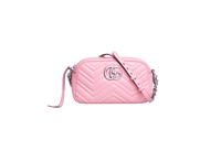 GUCCI GG MARMONT CAMERA BAG SMALL MATELASSE PINK