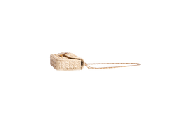 CELINE TRIOMPHE CHAIN SHOULDER RAFFIA