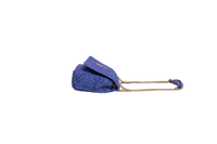 YSL JAMIE MEDIUM RAFFIA ROYAL BLUE