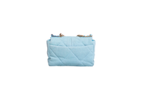 CHANEL 19 SMALL DENIM QUILTED POWDER BLUE