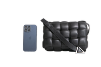 BOTTEGA CASSETTE PADDED INTRECCIATO BLACK