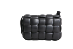 BOTTEGA CASSETTE PADDED INTRECCIATO BLACK