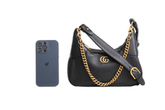 GUCCI SMALL APHRODITE SHOULDER BAG BLACK