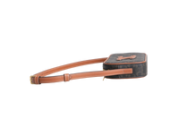 CELINE MINI CAMERA CUIR TRIOMPHE COATED BROWN