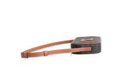 CELINE MINI CAMERA CUIR TRIOMPHE COATED BROWN