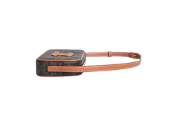 CELINE MINI CAMERA CUIR TRIOMPHE COATED BROWN