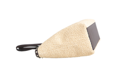 VALENTINO ROCKSTUD RAFFIA TOTE NATURAL/DARK BROWN